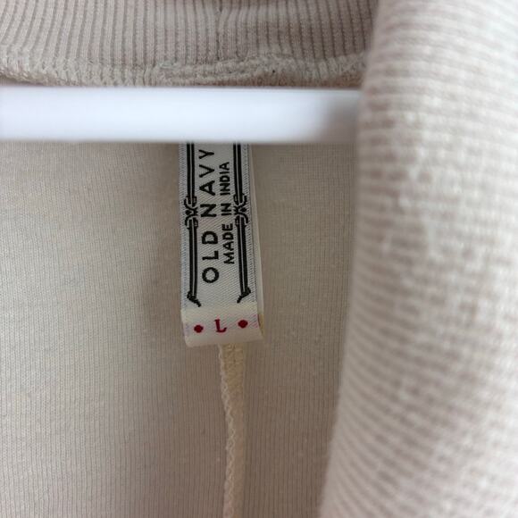 Old Navy Y2K Cropped Cardigan Women's Large Cream Modest Church 100% Cotton - Picture 5 of 8